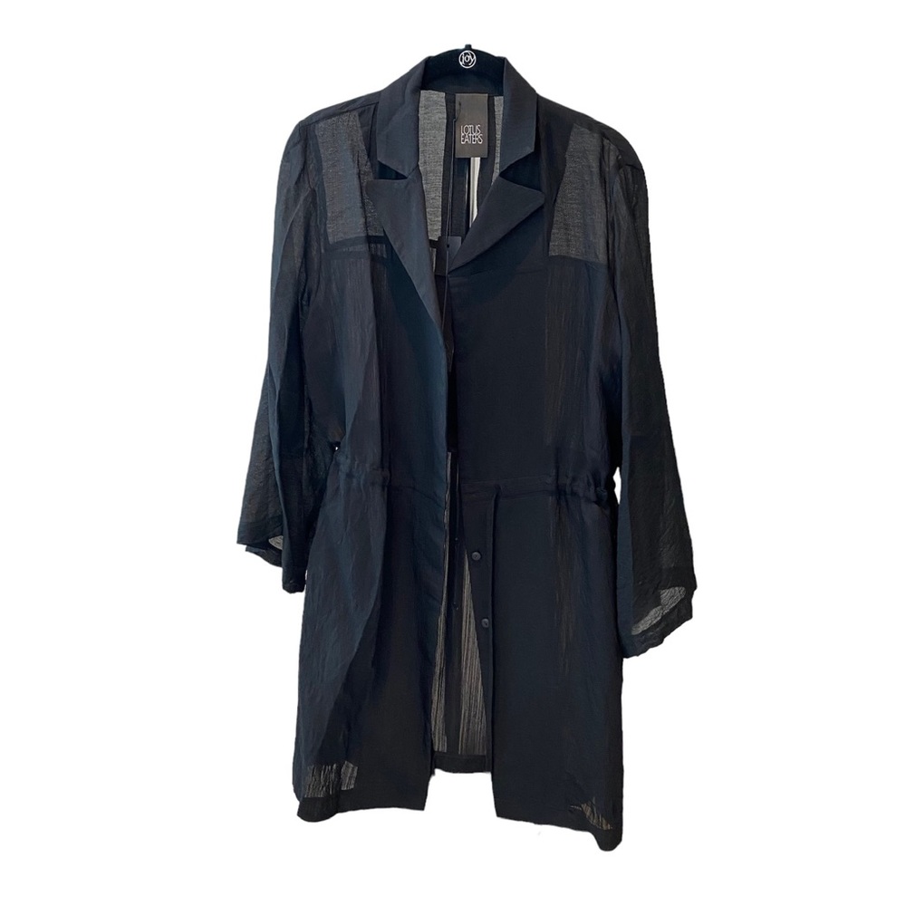 NWT Lotus Eaters Black Tie Front Dress
